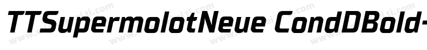 TTSupermolotNeue CondDBold字体转换